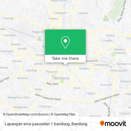 Lapangan sma pasundan 1 bandung map