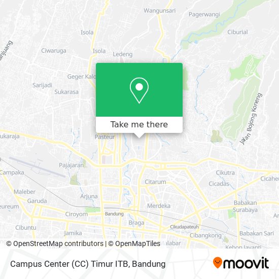 Campus Center (CC) Timur ITB map