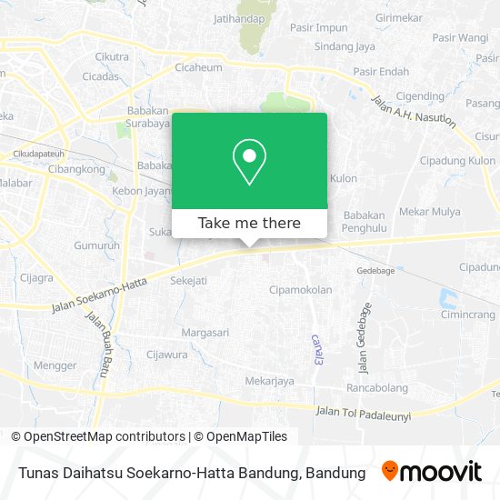 Tunas Daihatsu Soekarno-Hatta Bandung map