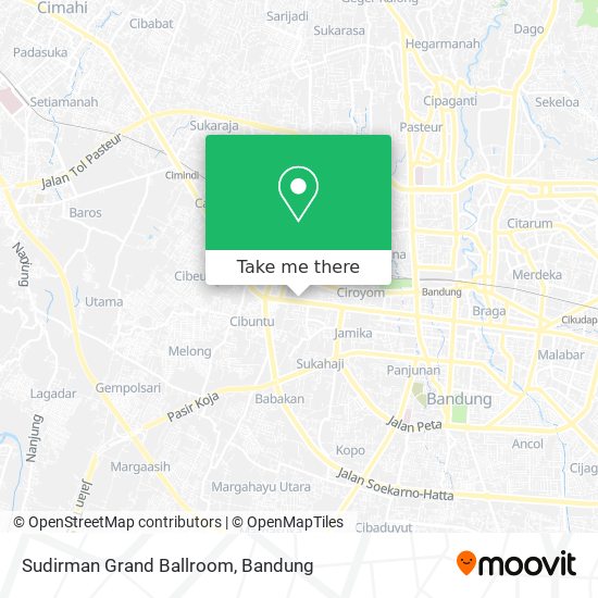 Sudirman Grand Ballroom map