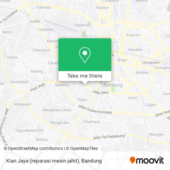 Kian Jaya (reparasi mesin jahit) map