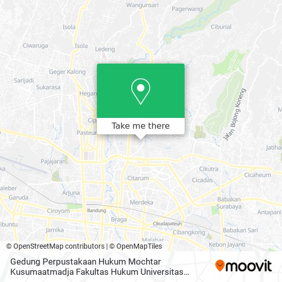 Gedung Perpustakaan Hukum Mochtar Kusumaatmadja Fakultas Hukum Universitas Padjadjaran map