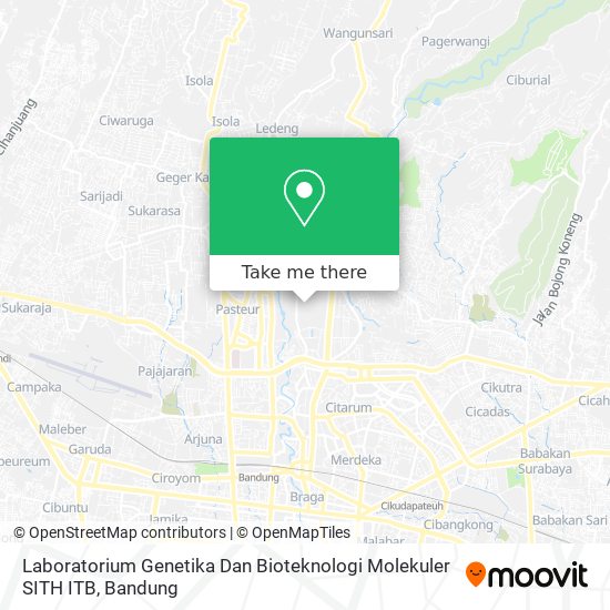 Laboratorium Genetika Dan Bioteknologi Molekuler SITH ITB map