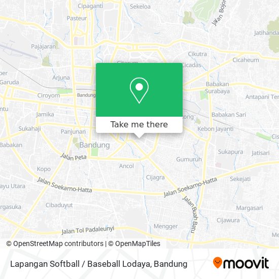 Lapangan Softball / Baseball Lodaya map