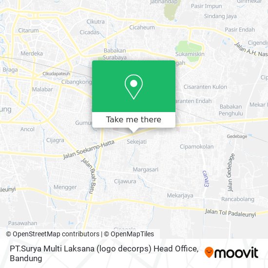 PT.Surya Multi Laksana (logo decorps) Head Office map