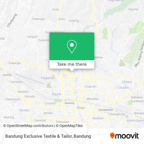 Bandung Exclusive Textile & Tailor map