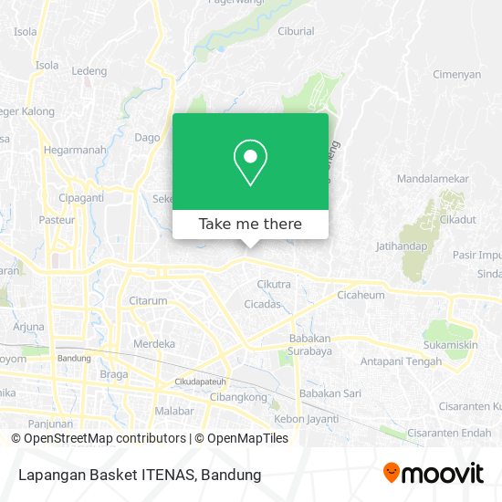 Lapangan Basket ITENAS map