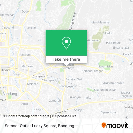 Samsat Outlet Lucky Square map