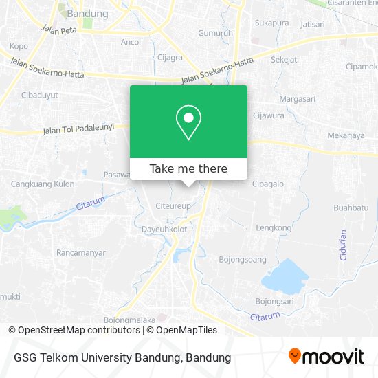 GSG Telkom University Bandung map