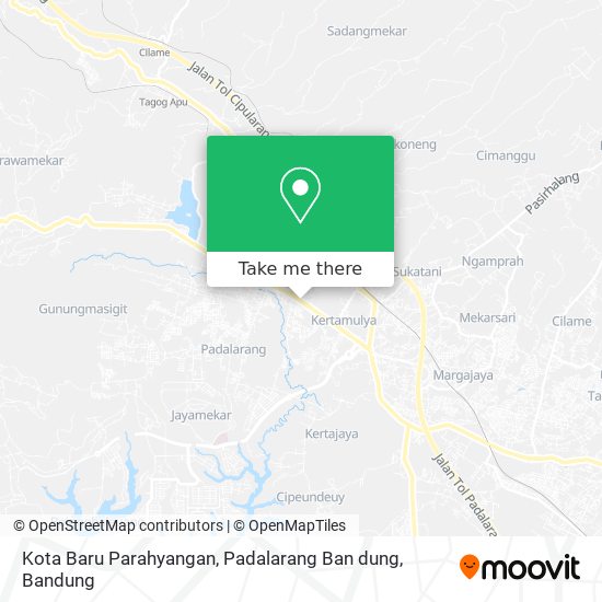 Kota Baru Parahyangan, Padalarang Ban dung map