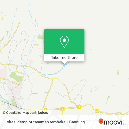 Lokasi demplot tanaman tembakau map