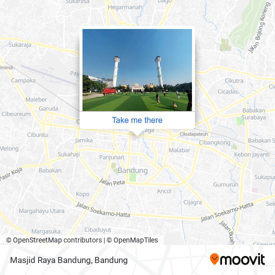 Masjid Raya Bandung map