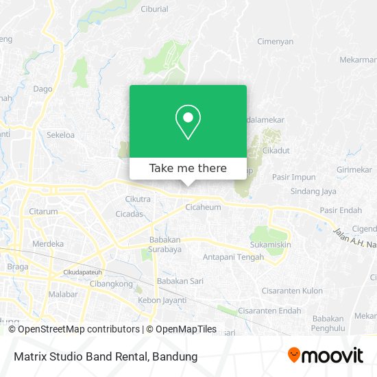Matrix Studio Band Rental map
