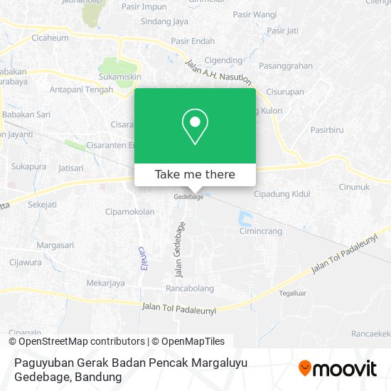 Paguyuban Gerak Badan Pencak Margaluyu Gedebage map