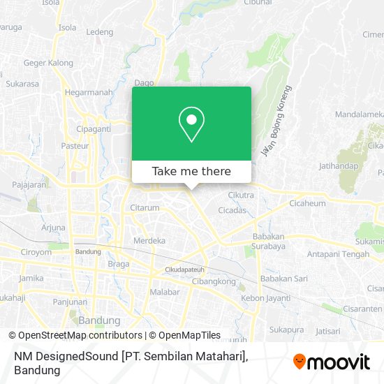 NM DesignedSound [PT. Sembilan Matahari] map