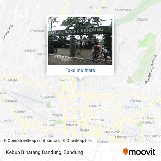 Kebun Binatang Bandung map