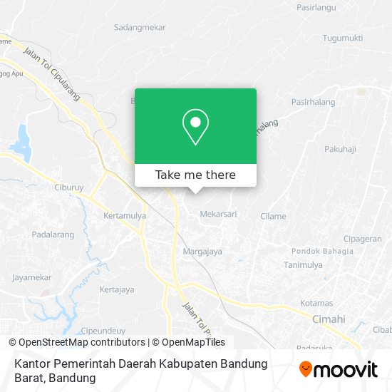 Kantor Pemerintah Daerah Kabupaten Bandung Barat map