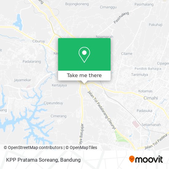 KPP Pratama Soreang map