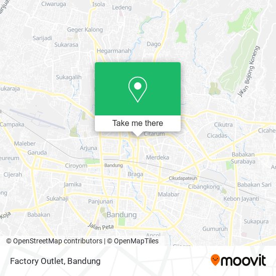 Factory Outlet map