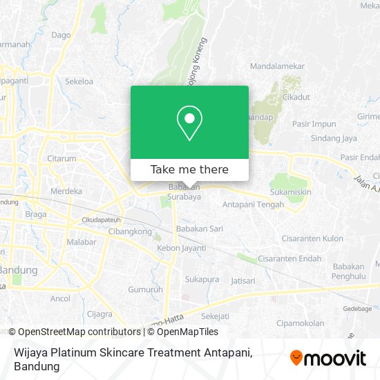 Wijaya Platinum Skincare Treatment Antapani map