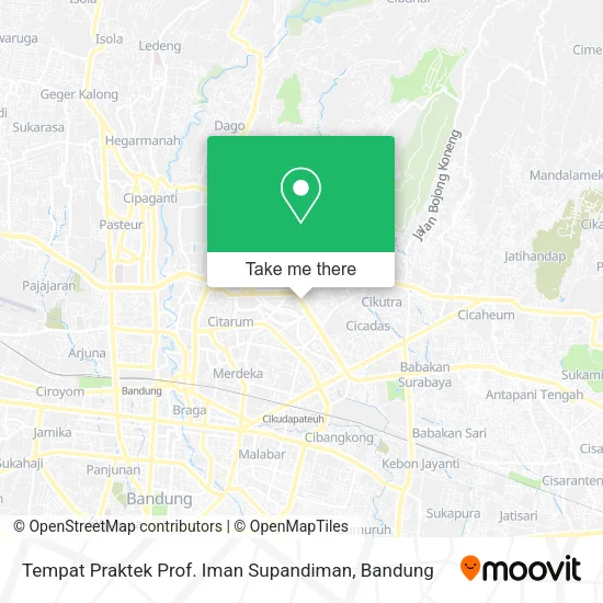 Tempat Praktek Prof. Iman Supandiman map