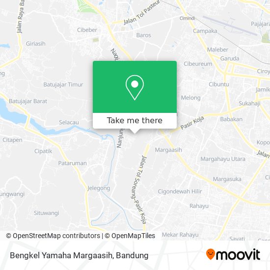 Bengkel Yamaha Margaasih map