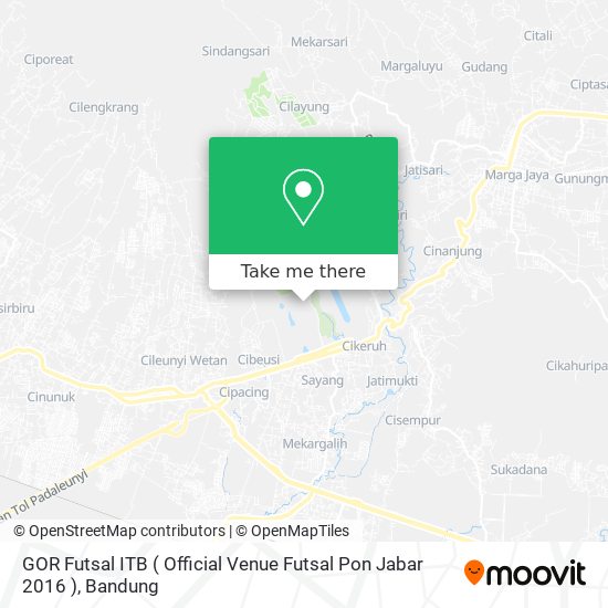 GOR Futsal ITB ( Official Venue Futsal Pon Jabar 2016 ) map