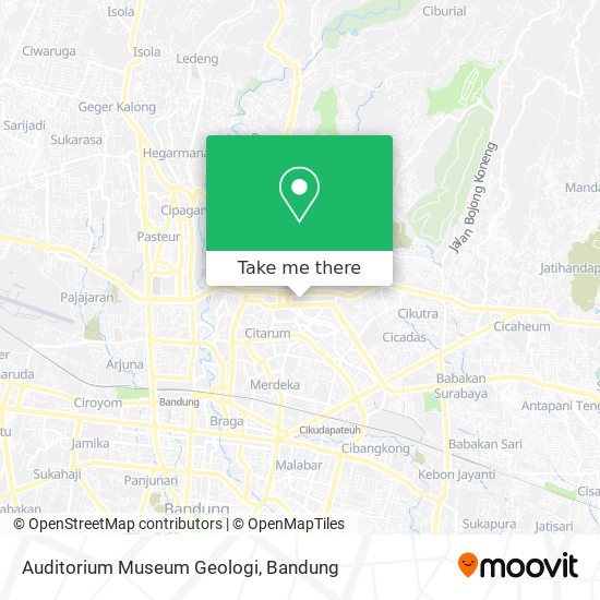 Auditorium Museum Geologi map
