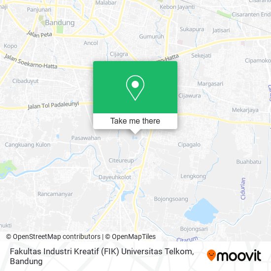Fakultas Industri Kreatif (FIK) Universitas Telkom map