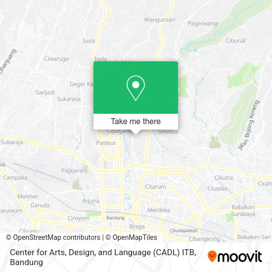 Center for Arts, Design, and Language (CADL) ITB map