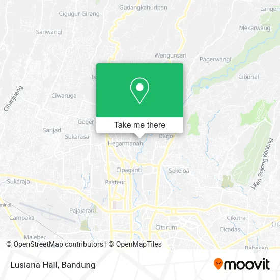Lusiana Hall map