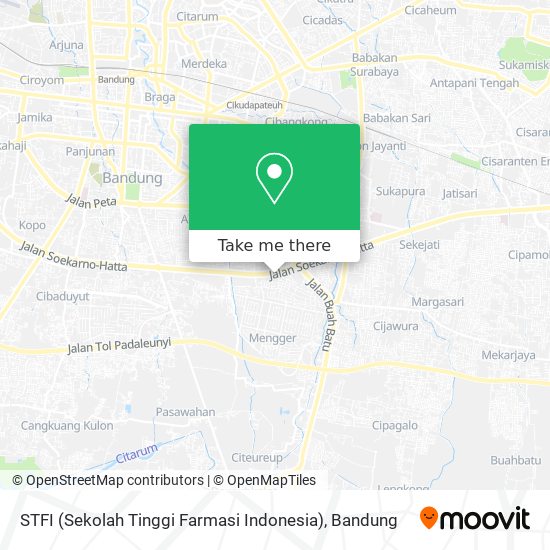 STFI (Sekolah Tinggi Farmasi Indonesia) map