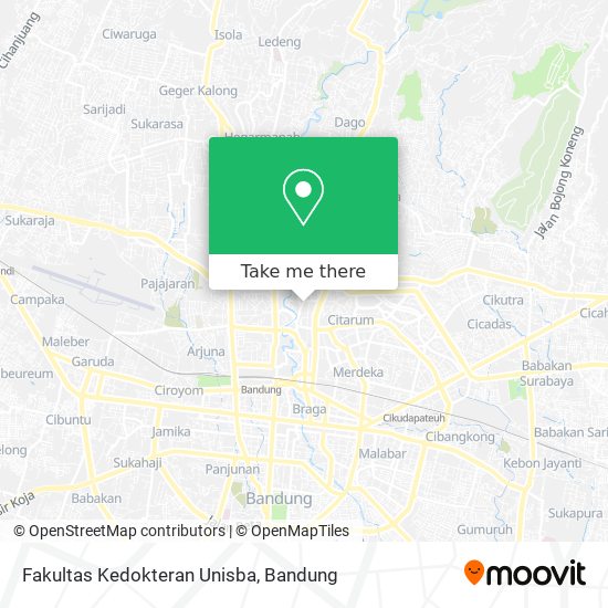 Fakultas Kedokteran Unisba map