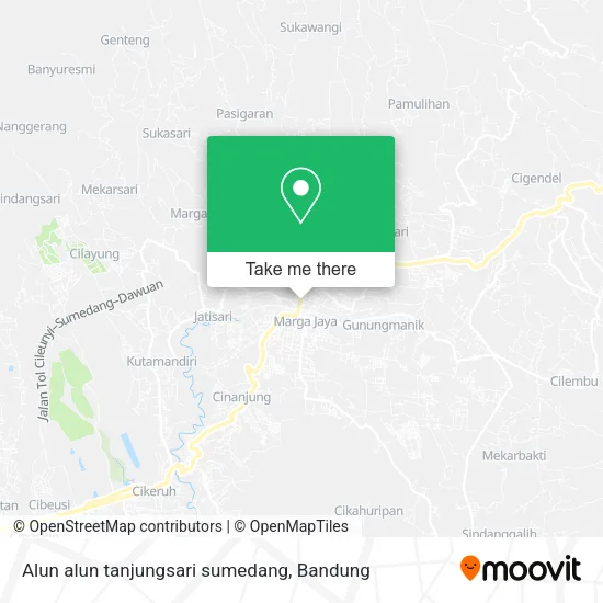 Alun alun tanjungsari sumedang map