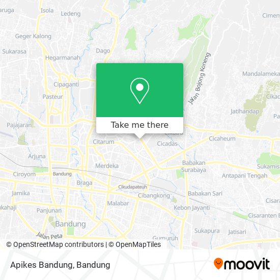 Apikes Bandung map