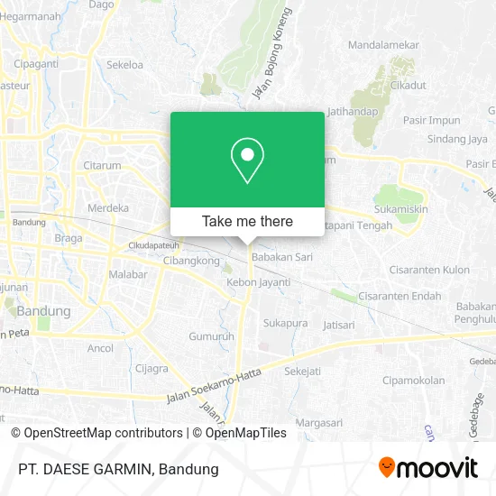 PT. DAESE GARMIN map