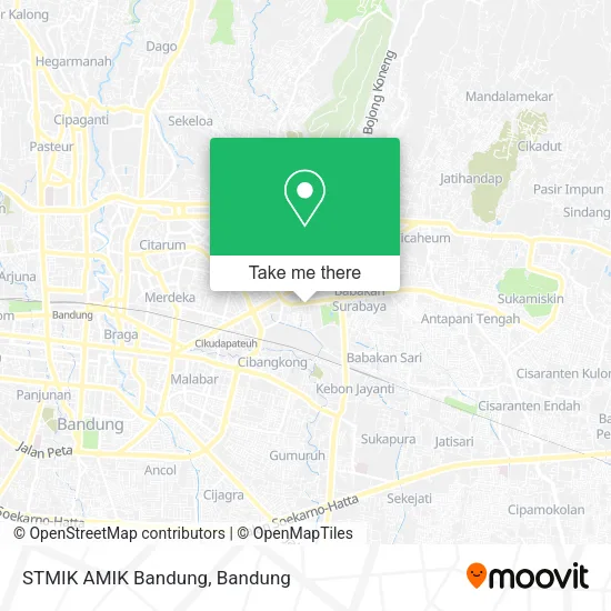 STMIK AMIK Bandung map