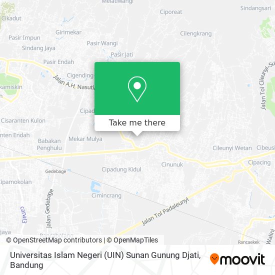 Universitas Islam Negeri (UIN) Sunan Gunung Djati map