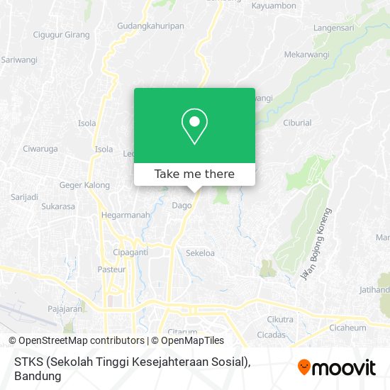 STKS (Sekolah Tinggi Kesejahteraan Sosial) map