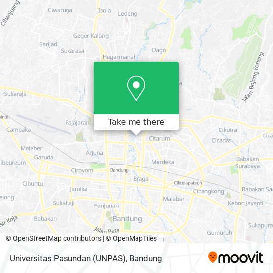 Universitas Pasundan (UNPAS) map