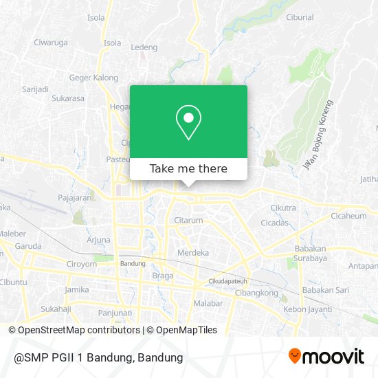 @SMP PGII 1 Bandung map