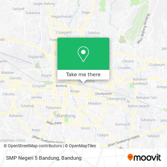 SMP Negeri 5 Bandung map