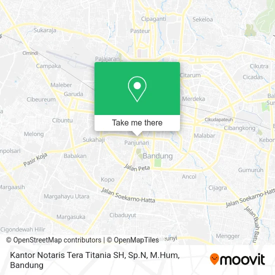 Kantor Notaris Tera Titania SH, Sp.N, M.Hum map