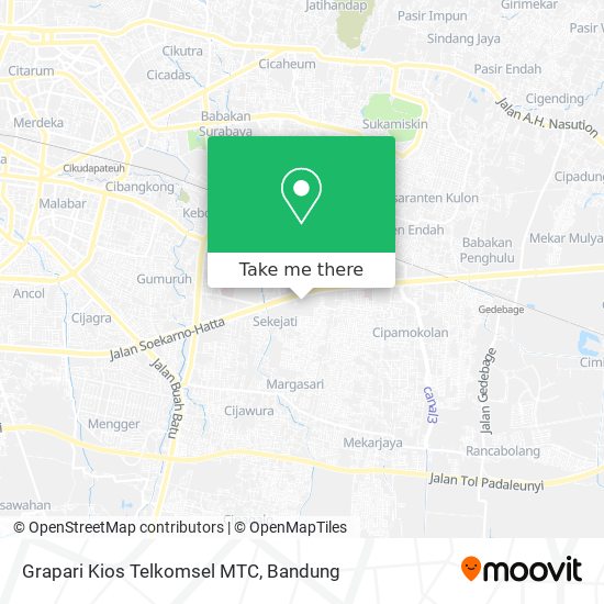 Grapari Kios Telkomsel MTC map