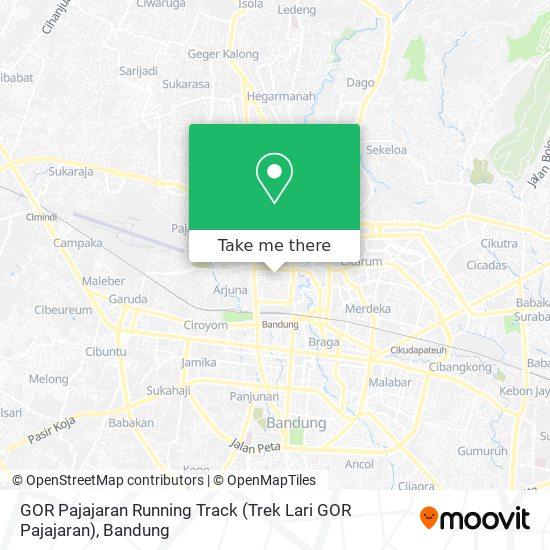 GOR Pajajaran Running Track (Trek Lari GOR Pajajaran) map