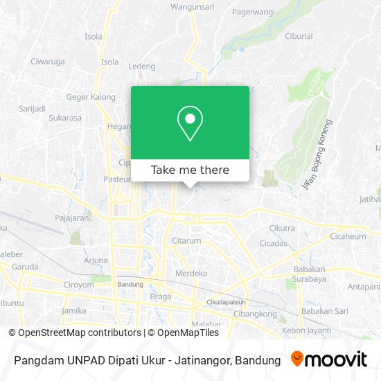 Pangdam UNPAD Dipati Ukur - Jatinangor map