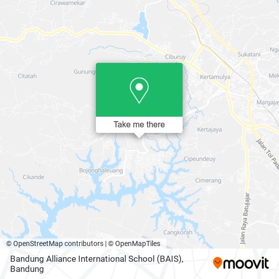 Bandung Alliance International School (BAIS) map