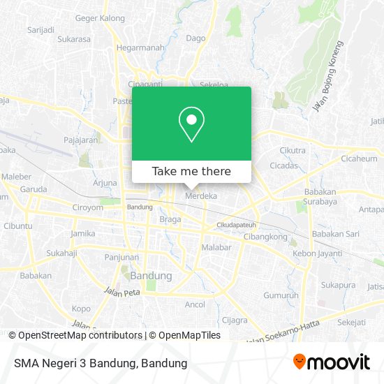 SMA Negeri 3 Bandung map