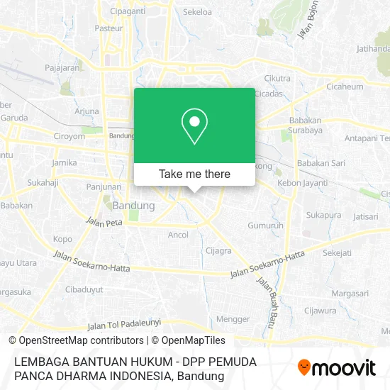 LEMBAGA BANTUAN HUKUM -  DPP PEMUDA PANCA DHARMA INDONESIA map