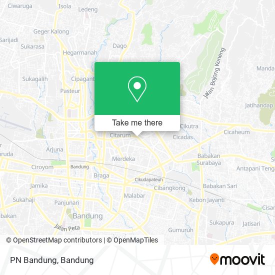 PN Bandung map